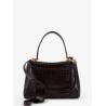 Rodeo leather shoulder bag with croco effect