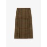 Prince of Wales certified virgin wool skirt