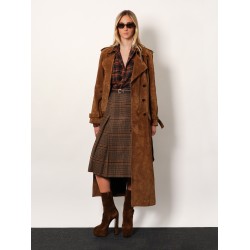 Prince of Wales certified virgin wool skirt