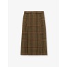 Prince of Wales certified virgin wool skirt