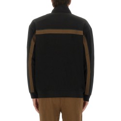 SWEATSHIRT WITH LOGO AND ZIPPER