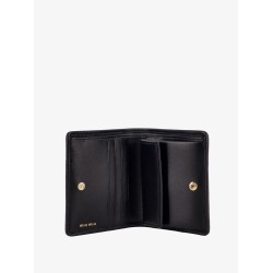 Quilted leather wallet