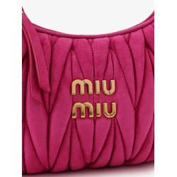 Wander matelassé suede shoulder bag