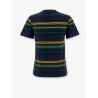 Cotton T-shirt with striped pattern