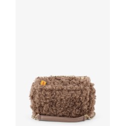 Faux fur crossbody bag