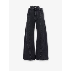 Black denim trousers