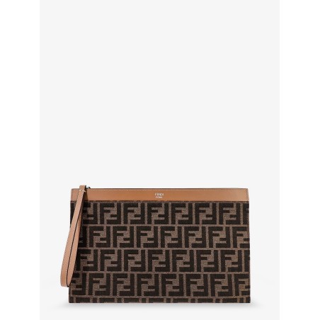 FF Jacquard Fabric Medium Flat Pouch