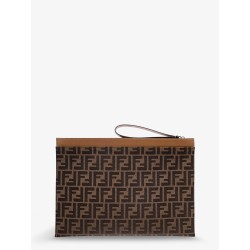 FF Jacquard Fabric Flat Pouch Large