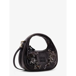 Wander leather mini crossbody bag with embroidery
