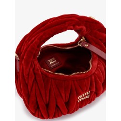 Wander matelassé velvet mini crossbody bag