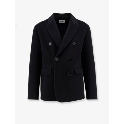 Double-breasted wool coat