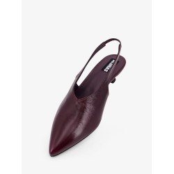 Eros leather slingback decolleté