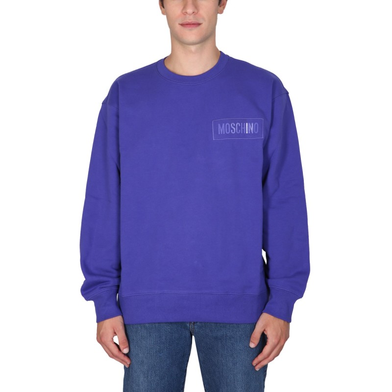 SWEATSHIRT WITH LOGO PATCH