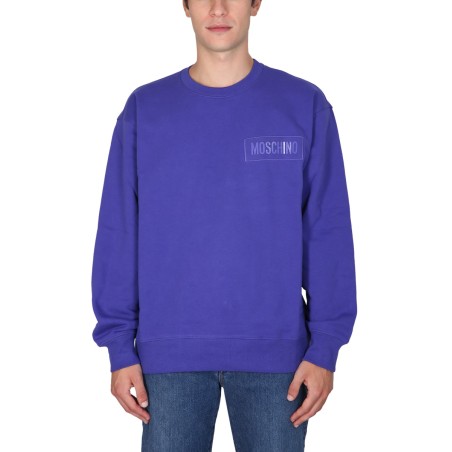 SWEATSHIRT WITH LOGO PATCH