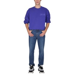 SWEATSHIRT WITH LOGO PATCH