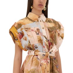 SHORT OVERALLS WITH "ASCENSION" LAPELS