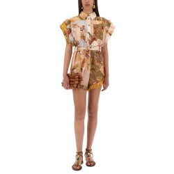 SHORT OVERALLS WITH "ASCENSION" LAPELS