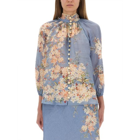 BLOUSE WITH PUFF SLEEVES "CASCADIAN"