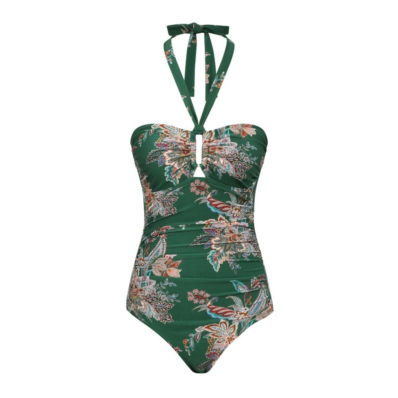 "RHIANNON WIDE LINK" ONE-PIECE SWIMSUIT