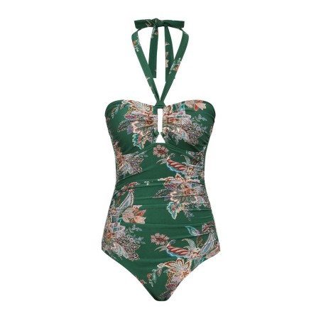 "RHIANNON WIDE LINK" ONE-PIECE SWIMSUIT