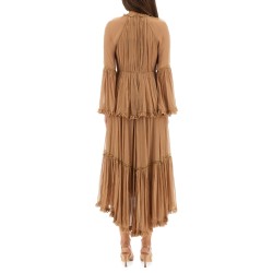 "HYPNOTIC PEPLUM" RUFFLE DRESS