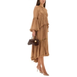 "HYPNOTIC PEPLUM" RUFFLE DRESS