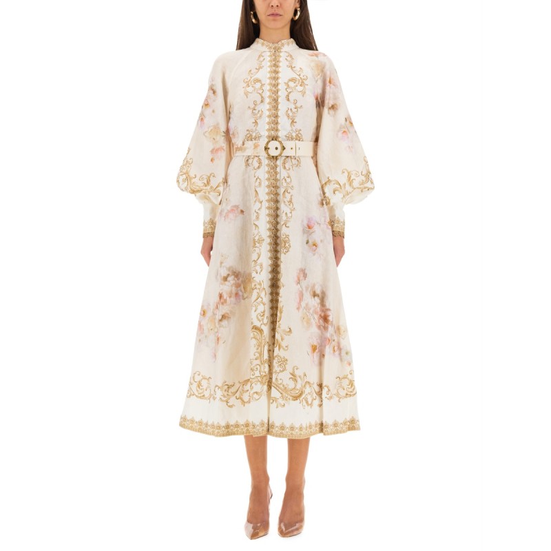 MIDI DRESS WITH BUTTONS "HYPNOTIC"