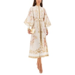 MIDI DRESS WITH BUTTONS "HYPNOTIC"