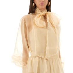 "MEMENTO" ORGANZA BLOUSE