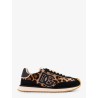 Suede sneakers with animal print