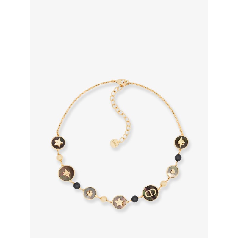 D-Luck metal necklace with gold finishes