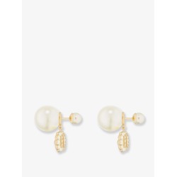 Dior Tribales metal earrings with gold finish metal