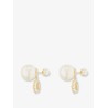 Dior Tribales metal earrings with gold finish metal