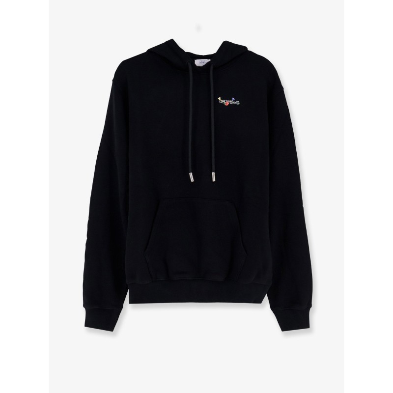 Cotton sweatshirt with multicolor print