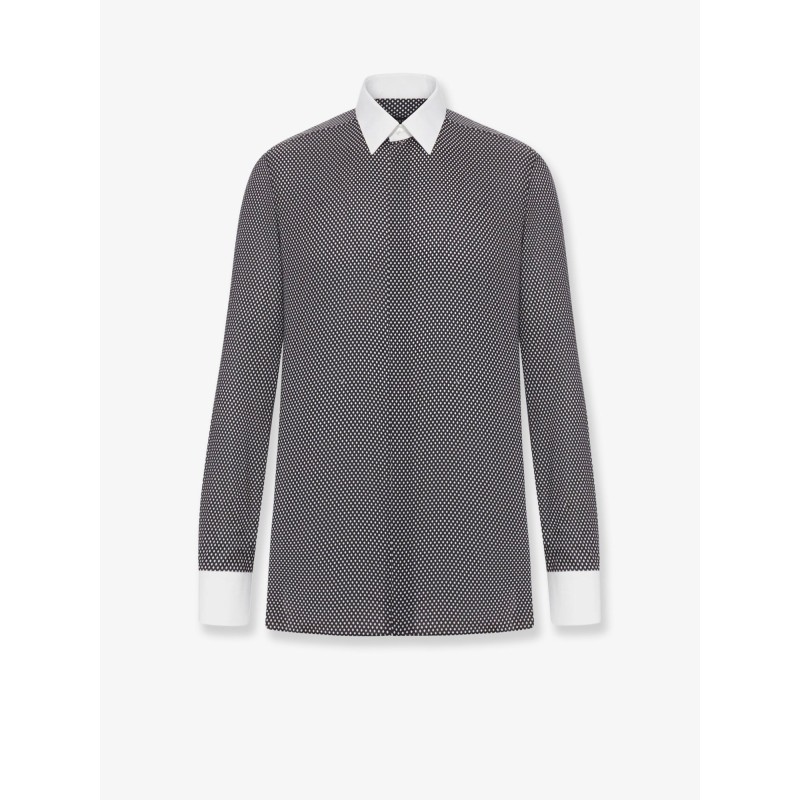 Microfantasy cotton shirt