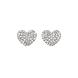 "HEART PAVE" EARRINGS
