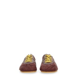 NYLON AND NAPPA LEATHER SNEAKER