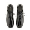 SHINY LEATHER LACE-UP SHOE
