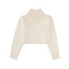 CROPPED SWEATER WITH DOUBLED COLLAR