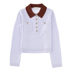 JERSEY WITH CONTRASTING COLLAR