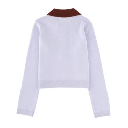 JERSEY WITH CONTRASTING COLLAR