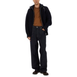 ZIPPERED WOOL SWEATER