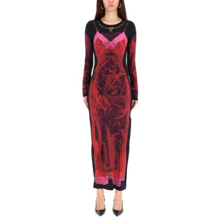 "WET NUISETTE" MIDI DRESS