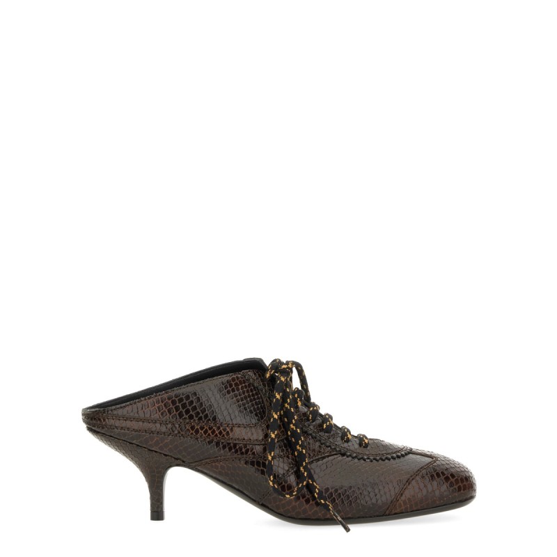 LEATHER SLIP-ON MULES