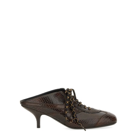 LEATHER SLIP-ON MULES