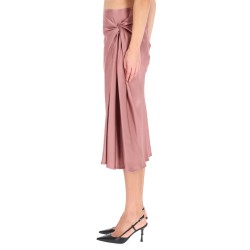 DRAPED MIDI SKIRT