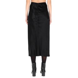 SATIN MIDI SKIRT