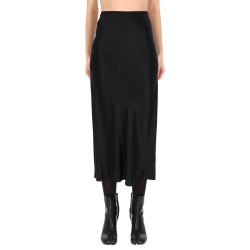 SATIN MIDI SKIRT