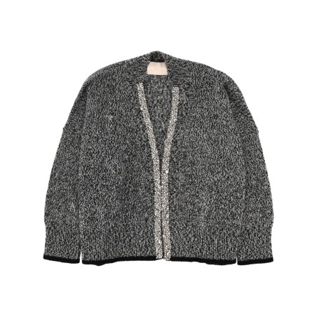 CARDIGAN WITH MOULINÉ WORKMANSHIP