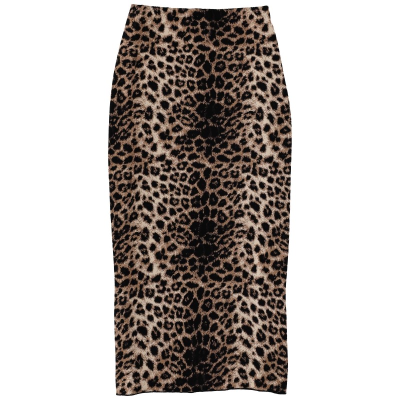 JACQUARD MIDI SKIRT